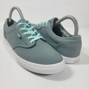 Vans Off The Wall Green Lowtop Shoes Sneakers Women Size 8.5